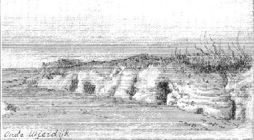 De oude wierdijk van Wieringen - gravure Schipperus